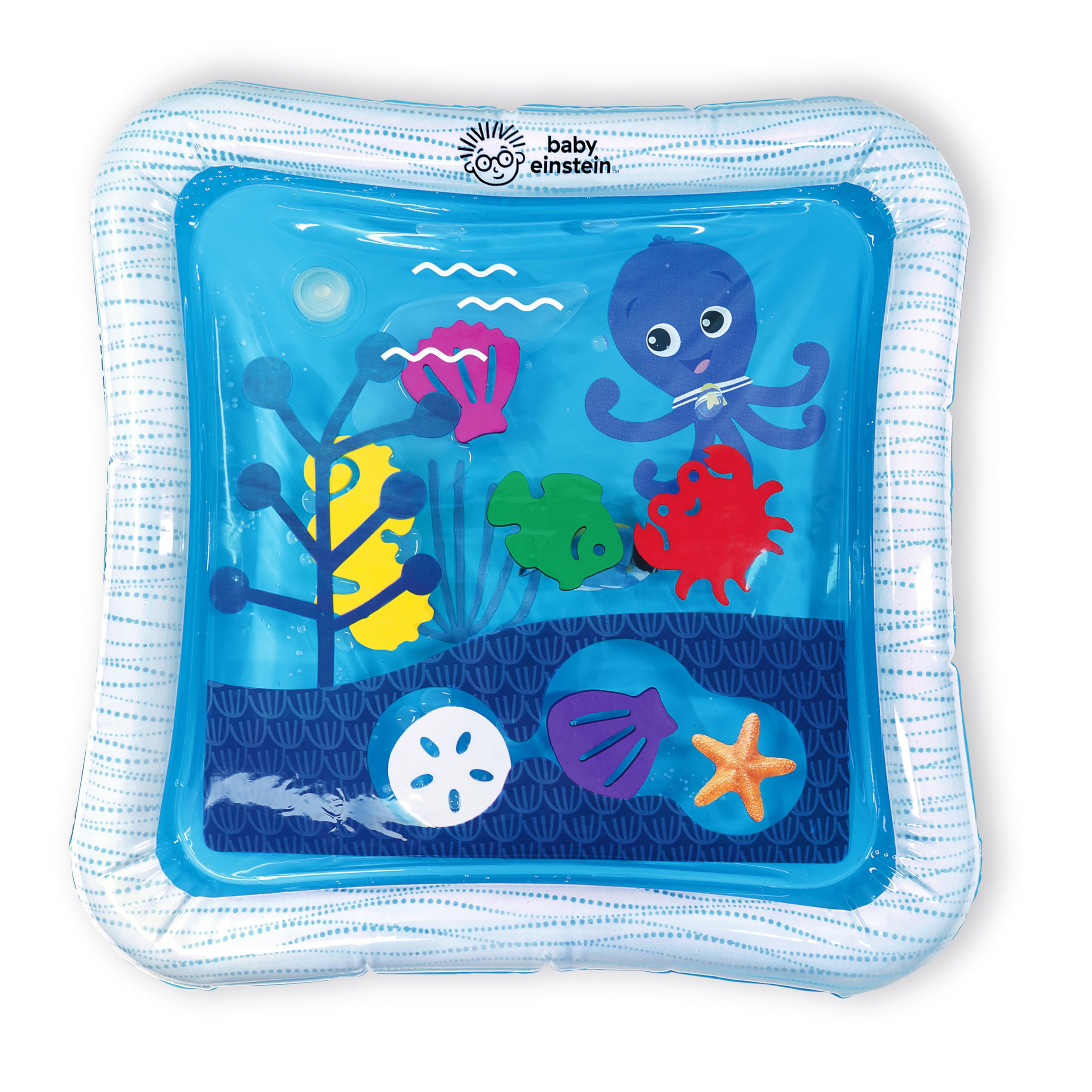 

Baby Einstein Water Mat, Sea World [0 Months and Up], Tummy and Sitting Baby Play Mat, Ocean Design, 12628