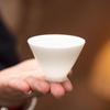 Mutton Fat White Porcelain Kung Fu Tea Cup: Ceramic Tasting Cup for Tea or Wine