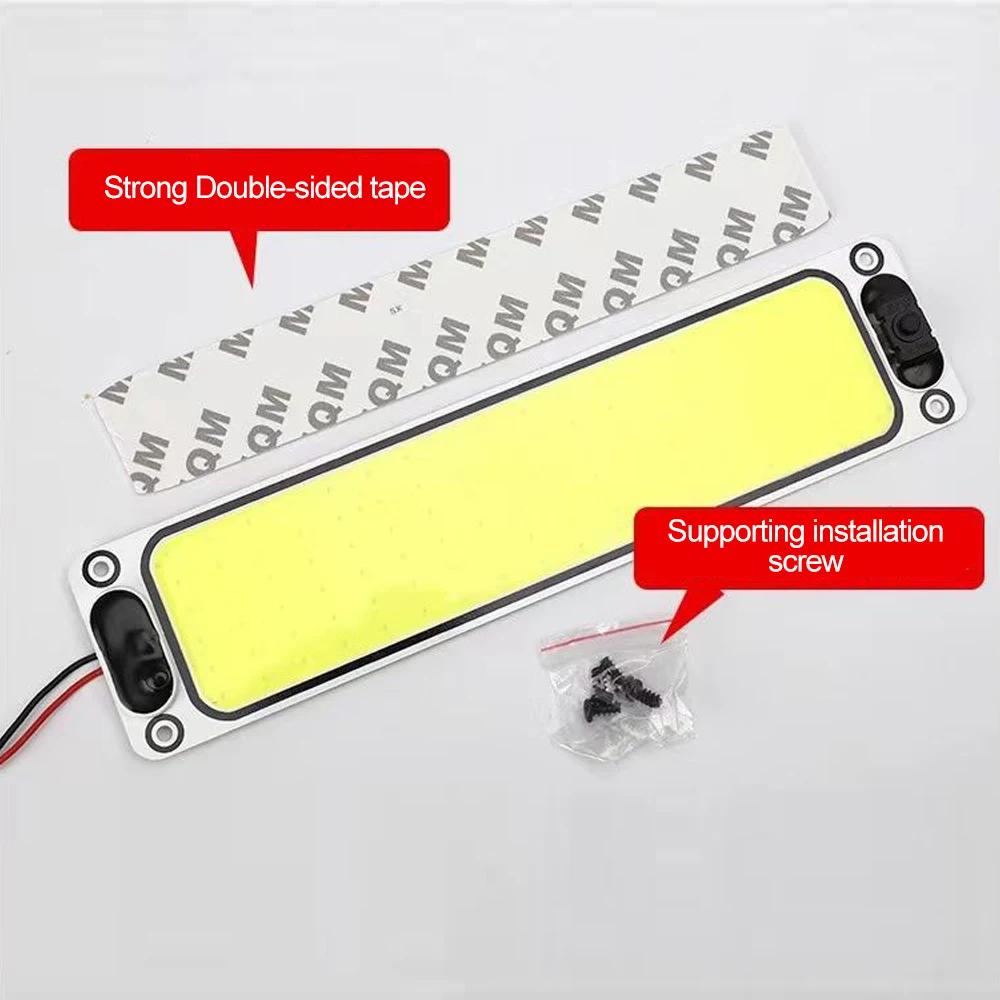 

108LED 12-24V автомобильный светодиодный ночной светильник для чтения, внутренний светильник, потолочный светильник с кнопкой переключателя для фургона, грузовика, лодки-кемпера