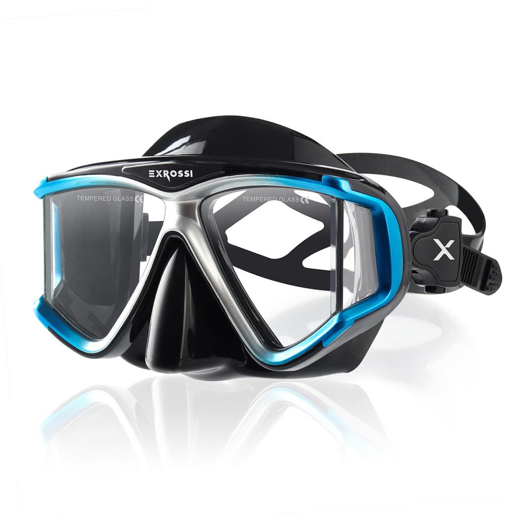 Kişiye Özel Lensli Scuba Dalış Yetişkin Şnorkelle Dalış Maskesi Serbest Dalış Maskesi, Miyopi Buğu Önleyici Dalış Gözlüğü Yetişkinler için