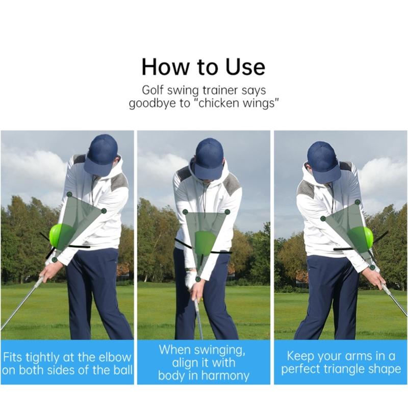 Aiuto per l'allenamento dello swing da golf Palline intelligenti Aiuto allenatore da golf Pratica per la correzione della postura da golf Allenatore dello swing da golf per golfista