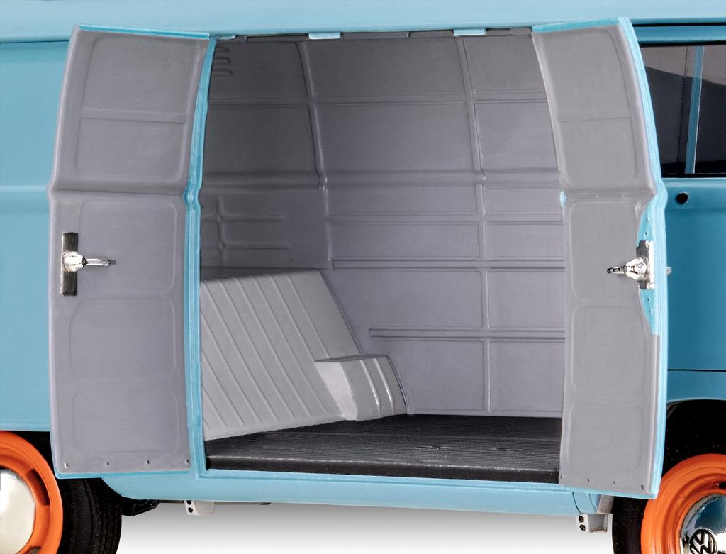 German Level VW T1 Panel Van Plastic Model 07726 1/24 (Gulf)