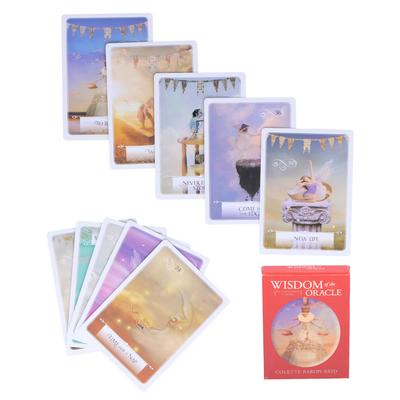 Jogo de tabuleiro 52-Deck Tarot Cards Interação em inglês Adivinhação Cartas de jogar