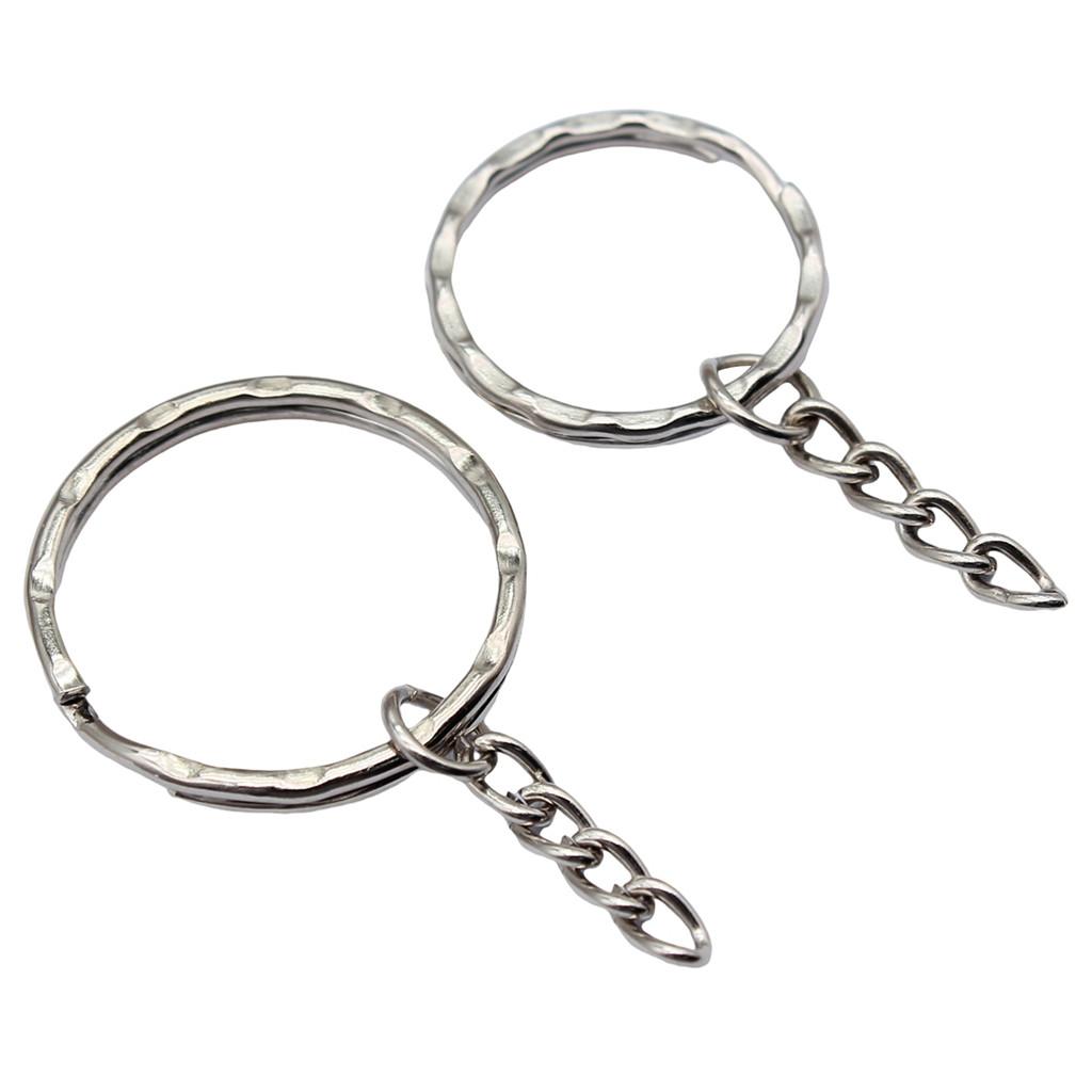 Accessories Parts 25-30mm Key Ring 2 Sizes 4 Colors Vintage Jewelry Supplies QA002