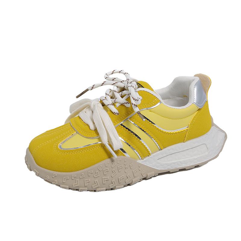 Ins Korean Version of the New Forrest Gump Shoes Women's 2025 Spring Student Sports Running Casual Shoes Platform Training Shoes W9529