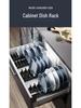 Kitchen Dish Drying Rack with Cutlery Holder and Drawer Organizer