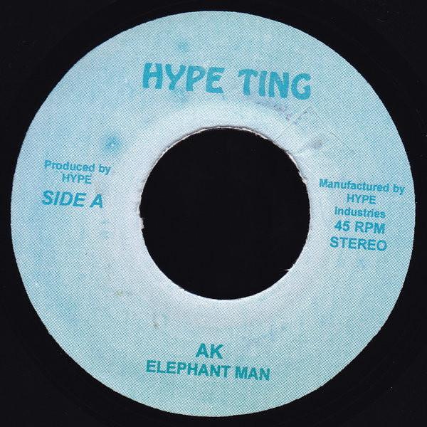 

7inch Record ELEPHANT MAN VYBZ KARTEL BLING AK Picture ThisDicky Dicky NONE Hype Ting 2004 Jamaica Reggae Ska Dub Used