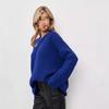 European and American autumn and winter round neck loose long sleeved basic casual fashion women's knitted sweater