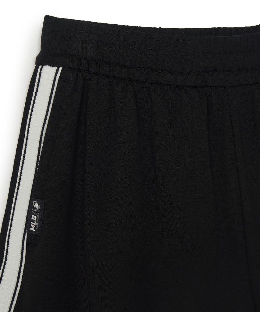 Emelbi Women'S Basic Small Logo Track Dolphin Pants Ny (Black)