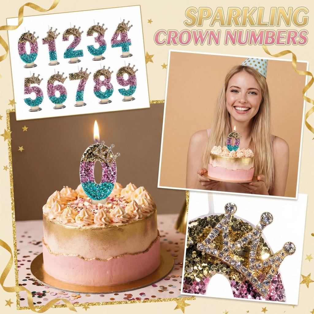 Fashion Cartoon Creative Birthday Candles Party Digital Candles