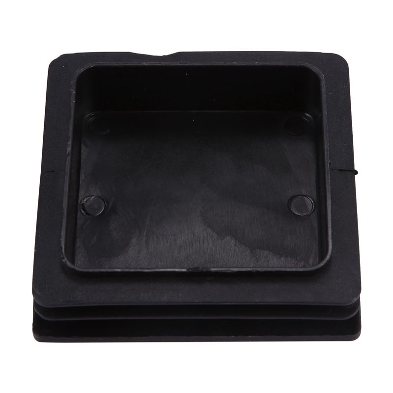 ABUL-100Mm X 100Mm Plastic Ribbed Square End Caps Cover Tube Inserts 6 Pcs