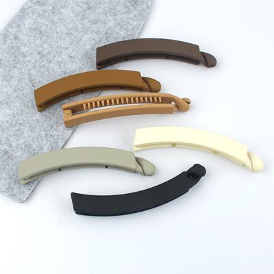Einfarbige, gefrostete Bananen-Haarspangen, modische Pferdeschwanzhalter, Haarspangen für Frauen und Mädchen, Haarnadeln, Haarspangen, Haar-Accessoires für Frauen