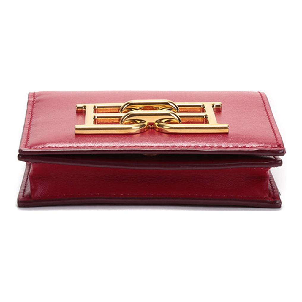 Bally Classic Horsebit Leather Mini Shoulder Bag Women Shoulder Bag Red BRITNEY-W-26