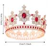 Elegant Baroque Queen Tiaras Luxury Wedding Head Wear Rhinestone Diadem  Photography Props