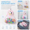 Mesh Bathroom Storage Organizer Waterproof Cloth Hanging Mesh Storage Bag  for Baby Kids