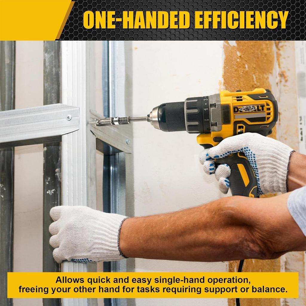 Magnetic Screw Holder For Drill 2 Pieces Spring-Loaded Home Repair Accessories Anti-Drop Screw Retaining Tool For Electricians