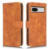 For Google Pixel 7a Skin-Touch Feeling PU Leather Flip Wallet Case Full Protection Anti-Wear Cell Phone Cover Stand