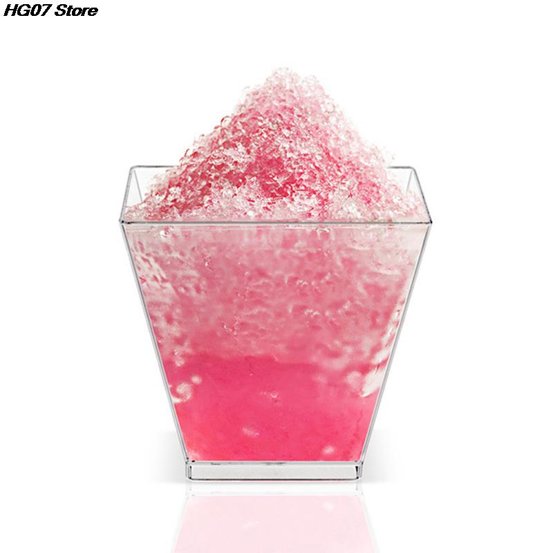 New 25pcs 60ML Disposable Dessert Cup Plastic Dessert Ice Cream Cup Party Supplied Smoothie Cup
