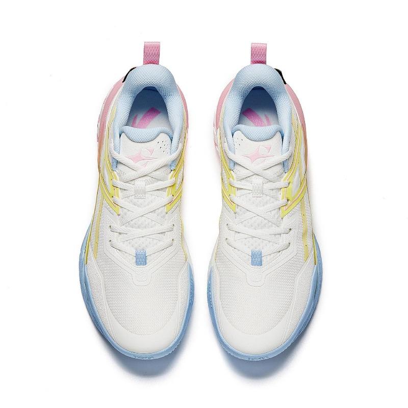 Anta Air 6 Cloud Colorway Basketball Shoes Men Sneaker White Yellow 912611602-1
