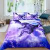 Magical Dinosaur Bedding Set Fire Dragon Duvet Cover Set Jungle Animals Pattern Wildlife Style King Size Polyester Quilt Cover