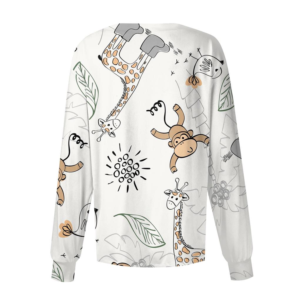 Langermet mønsterlomme for kvinner Arbeidende stående krage Enkeltspent beskyttende overall cardiganjakkeoverdel