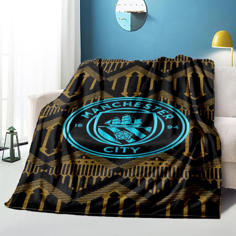City Football Club Printed Throws Blanket Soft Flannel Blankets for Couch Bed Gifts for Men Women Picnic Blanket Christmas Gifts