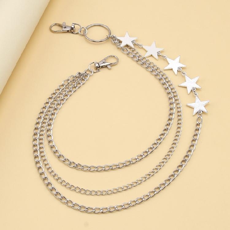 Female Pants Chain Star Pendant Waist Chain Party Waist Chain Lady Waist Jewelry