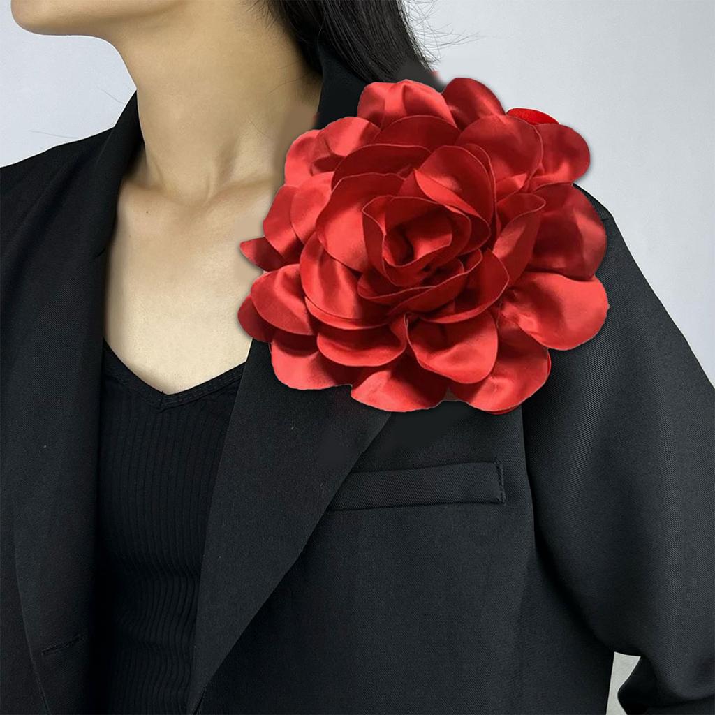 Elegante Spilla da Bavero 24 cm Spilla Fiore alla Moda Bella Decorazione da Bavero per Riunioni di Lavoro Feste