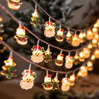Waterproof Outdoor LED Santa Claus String Lights for Christmas Tree Decoration