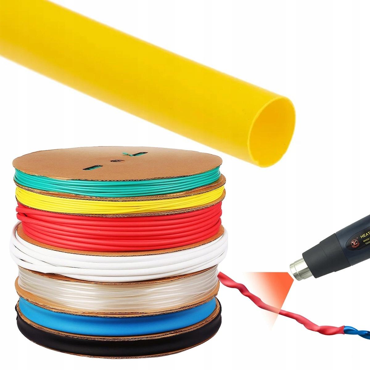 

Rosfix Rurka Termokurczliwa Żółta 12mm 1m – Wysoka Elastyczność | Współczynnik Kurczliwości 2:1 | Ochrona przed Czynnikami Zewnętrznymi