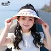1107 summer children's hat girl baby outdoor sunshade sun protection hat big brim UV protection empty top shell hat