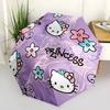 1pc Hello Kitty Princess Automatic Opening/Closing Umbrella with Foldable Design, 8-Rib Iron Frame Outdoor Umbrella, Perfect Gift for Fans, Travelers,