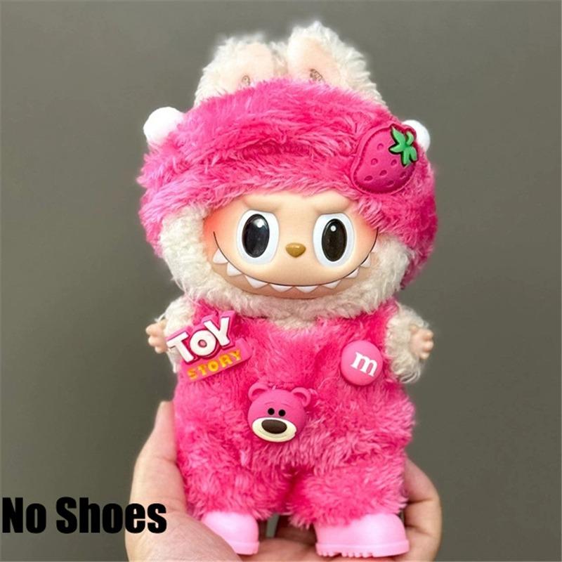15 17cm For Labubu Doll Disney Goofy Winnie Mickey Minnie Mouse Outfit Clothes Plush Stitch Tigger Cosplay Clothing Accessories