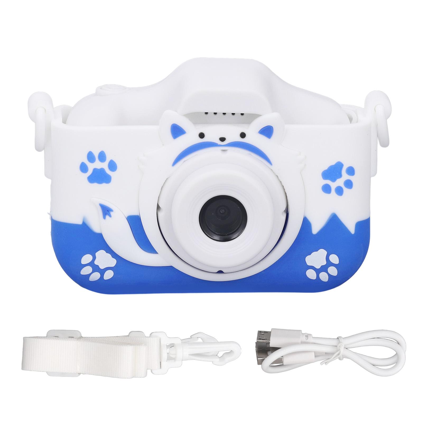 

Детская камера 2-дюймовый IPS экран HD двойная камера детская цифровая видеокамера с игрой милая синий