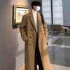 Men's Korean Style Mid-Length Over-the-Knee Wool Coat - Thick, Loose, Trendy Winter Windbreaker