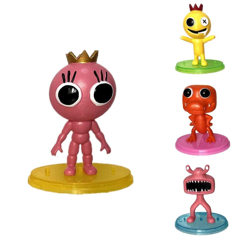 Roblox Rainbow Friends Q Версія 6 шт. Ляльки ручної роботи з ПВХ для дитячої ігрової колекції