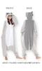 Silver Wolf Kigurumi Costume, Unisex, One Size Fits All