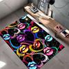Colorful hearts and vibrant lips carpet Yoga living room room decor children's crawling mat doormat area rug games mat