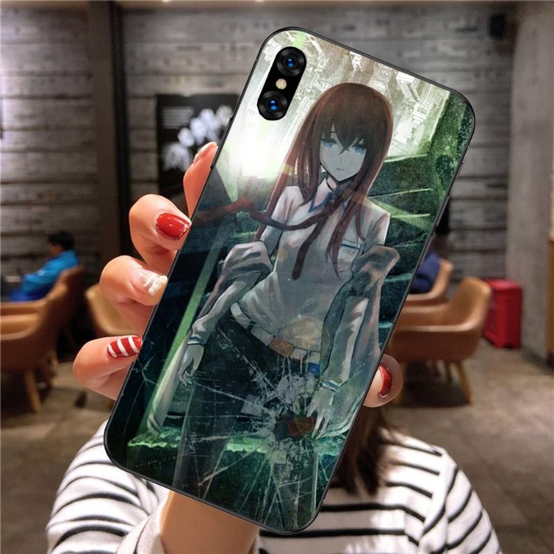 Steins Gate Anime Phone Case For Xiaomi Mi 12 11T 10T 9T Lite Pro Ultra Note 10 Poco F3 F4 X4 GT Soft Black Phone Cover