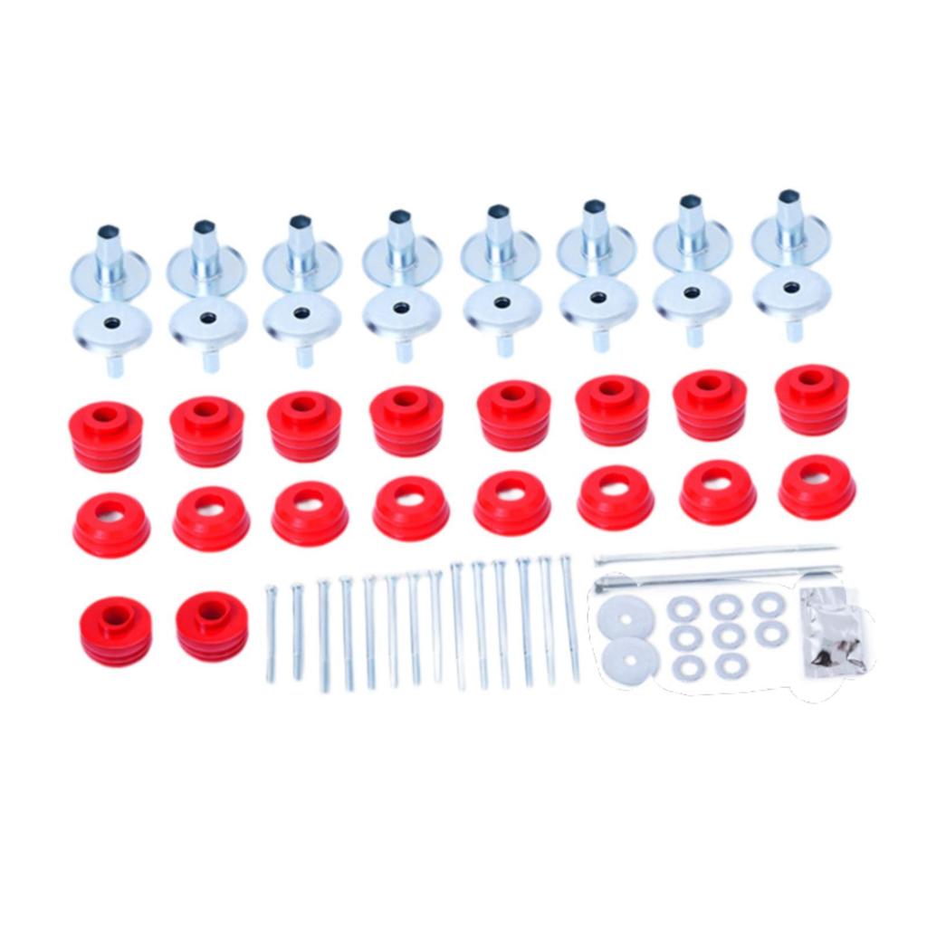 Body Mount Bushing Kit Kf04060BK Auto Accessories Directly Replace Easy Installation for Ford F-250 F-350 2WD 4WD Crew Cab