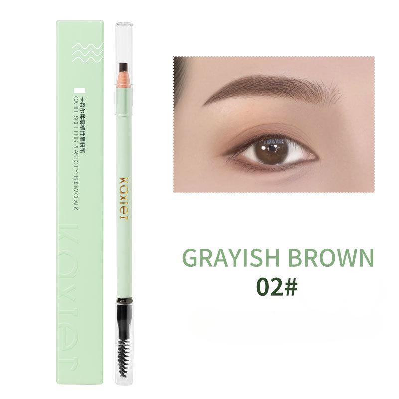 

Двусторонний карандаш для бровей, водостойкий, устойчивый к поту, стойкий натуральный дикий макияж для бровей для начинающих, ленивый макияж бровей 2.6g