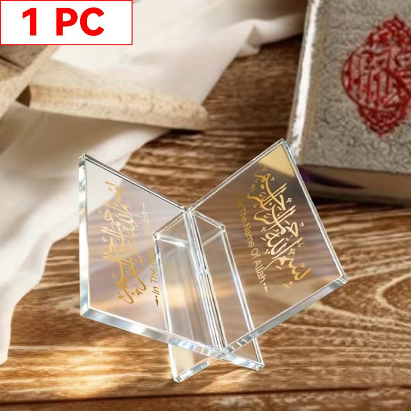 

5pcs Date Holder Set for Ramadan Table Decor • Acrylic Geometric Vintage Style • Eid and Qurbani Decorative Tray