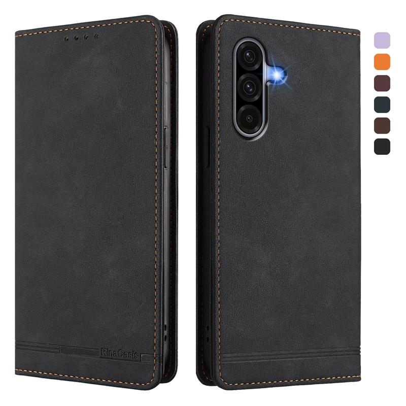 A16 A36 A56 5G Case Leather Magnetic Cover For Samsung Galaxy A56 A16 A36 A26 A06 Case Luxury Business Wallet Phone Bags Fundas