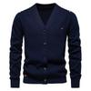 Autumn And Winter New Men'S V-Neck Knitted Sweater Jacket Cardigan Slim Trend Men'S Sweater Jacket