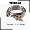 V Band Clamp Flange Premium Simple Installation Quick Release Car Pipe