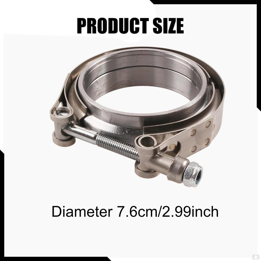 V Band Clamp Flange Premium Simple Installation Quick Release Car Pipe