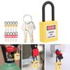 5 Sets Lockout Lock 38mm Nylon Engineered Dustproof Security Padlock for Industrial Site Padlock