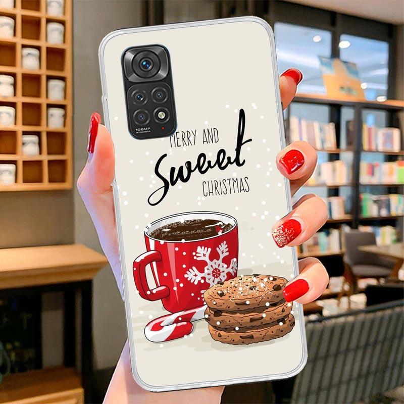 Winter Coffee Christmas Cover Phone Case For Xiaomi Redmi Note 15 14 13 12 11 10 Pro Plus 14S 12S 11S 11T 11E 10S Soft Fundas Sh