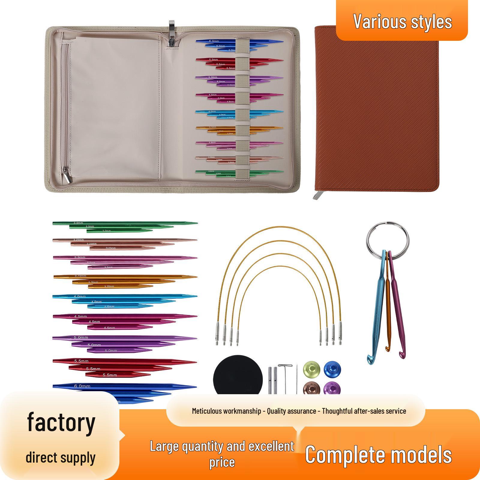 

Colorful Detachable Knitting Needles Set: 9 Pairs in Short & Long Sleeves (5cm, 8cm, 11cm)
