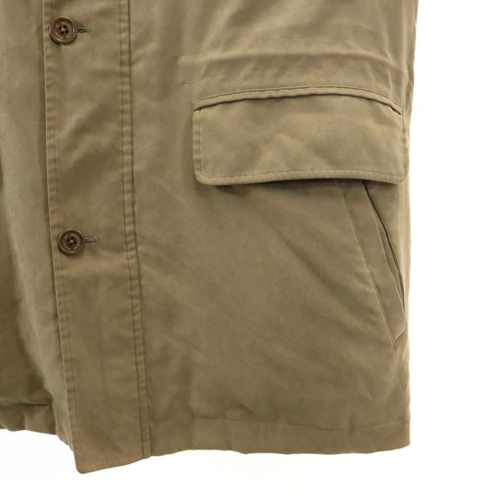 Aquascutum Kabát s límcem z nerezové oceli s dlouhým rukávem L Béžový S podšívkou Pánský Použitý